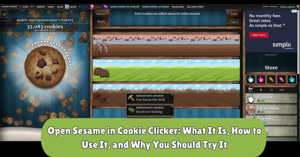 open sesame in cookie clicker what it is, how to use It, and why you should try it